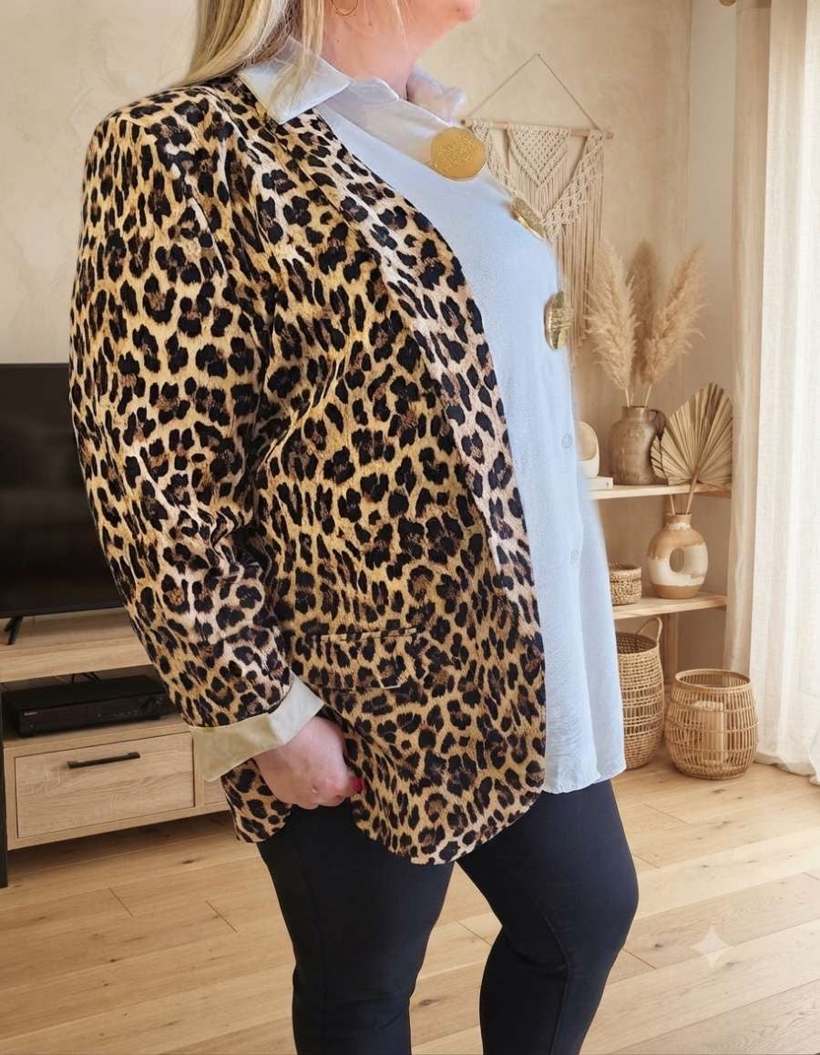 Veste imprimée Leopard