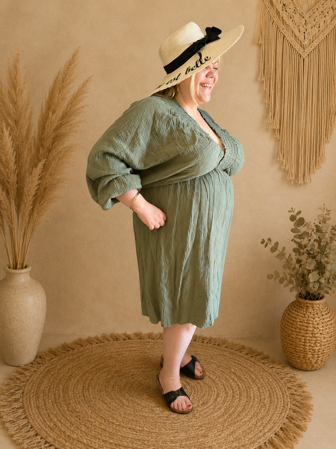 Robe en gaze de coton
