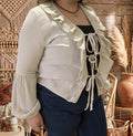 Blouse boheme gaze de coton