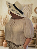 Blouse Bohème encolure smockée
