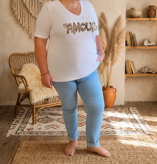 Tee-shirt Amour Leopard